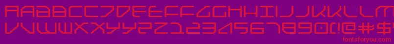 Federapolise Font – Red Fonts on Purple Background