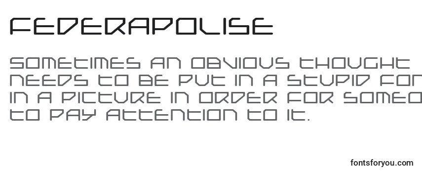Federapolise Font