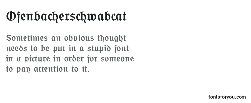 Ofenbacherschwabcat Font