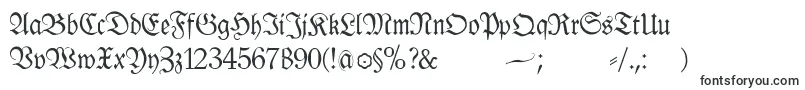 Шрифт Klausbfraktur – средневековые шрифты