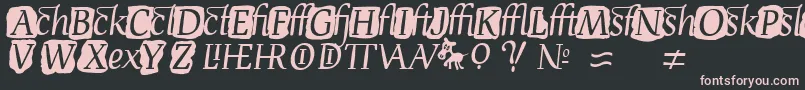 Devroyex Font – Pink Fonts on Black Background