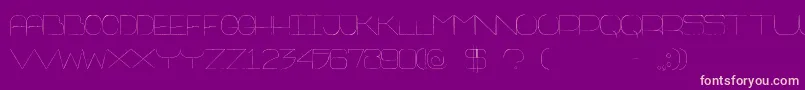 Thin Franq Font – Pink Fonts on Purple Background