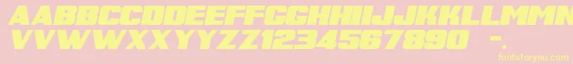 fuente SuperRetroItalicM54 – Fuentes Amarillas Sobre Fondo Rosa