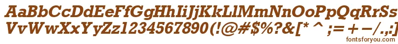 Шрифт RdoBo – коричневые шрифты на белом фоне