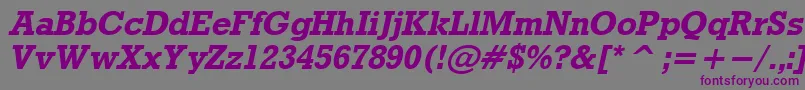 RdoBo Font – Purple Fonts on Gray Background