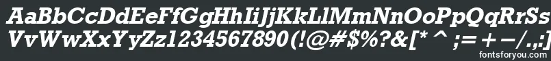 フォントRdoBo – 黒い背景に白い文字