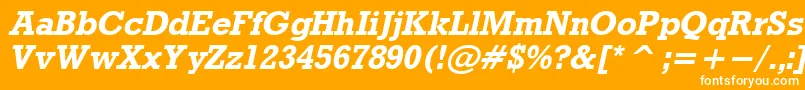 RdoBo Font – White Fonts on Orange Background