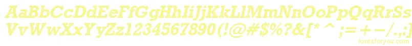RdoBo-fontti – keltaiset fontit