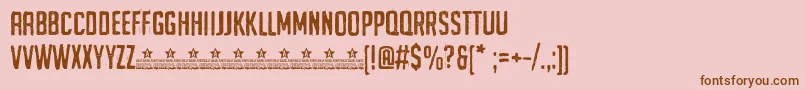 fuente UrghTypePersonalUse – Fuentes Marrones Sobre Fondo Rosa