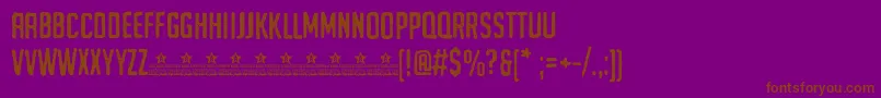 UrghTypePersonalUse Font – Brown Fonts on Purple Background
