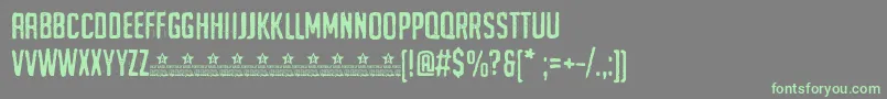 UrghTypePersonalUse Font – Green Fonts on Gray Background