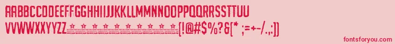 fuente UrghTypePersonalUse – Fuentes Rojas Sobre Fondo Rosa