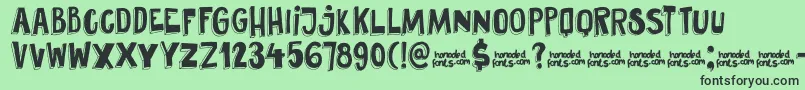DkPundak Font – Black Fonts on Green Background