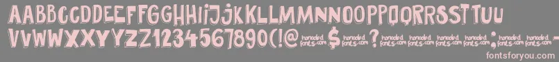 DkPundak Font – Pink Fonts on Gray Background
