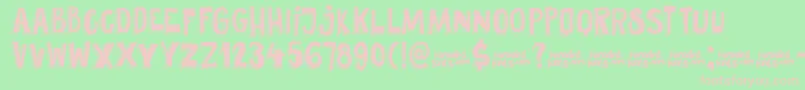 DkPundak Font – Pink Fonts on Green Background