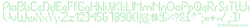 Portabletube-Schriftart – Grüne Schriften