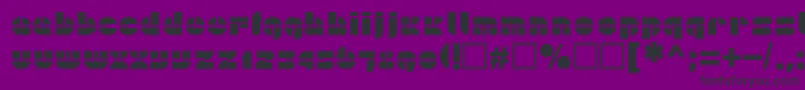 Czcionka Plain – czarne czcionki na fioletowym tle
