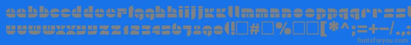 フォントPlain – 青い背景に灰色の文字