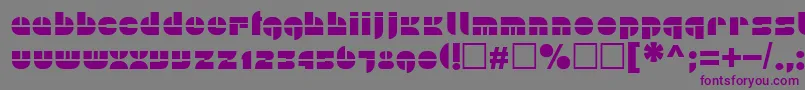 Plain Font – Purple Fonts on Gray Background
