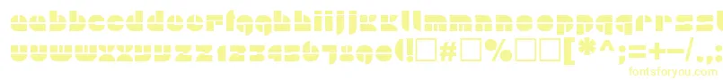 Czcionka Plain – żółte czcionki