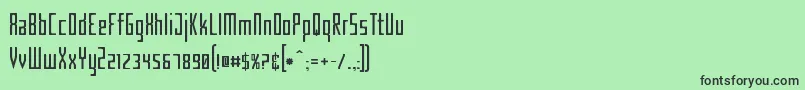 CriminalNarrow Font – Black Fonts on Green Background