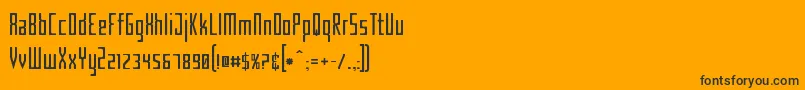 CriminalNarrow Font – Black Fonts on Orange Background