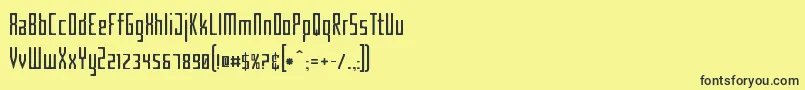 CriminalNarrow Font – Black Fonts on Yellow Background