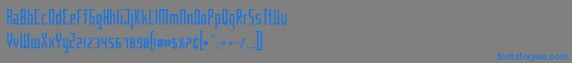 CriminalNarrow Font – Blue Fonts on Gray Background
