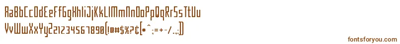 CriminalNarrow Font – Brown Fonts on White Background