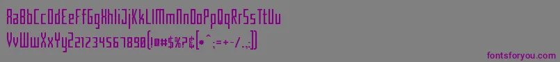 CriminalNarrow Font – Purple Fonts on Gray Background