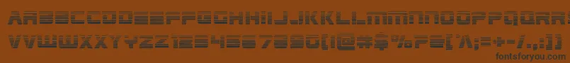 Шрифт Edgeracergrad – чёрные шрифты на коричневом фоне