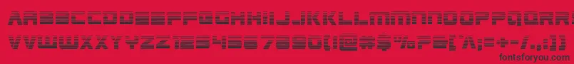 フォントEdgeracergrad – 赤い背景に黒い文字