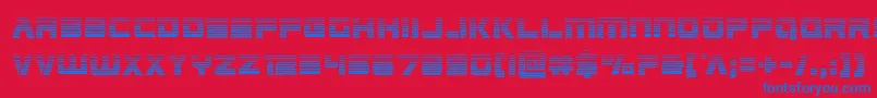 Edgeracergrad Font – Blue Fonts on Red Background