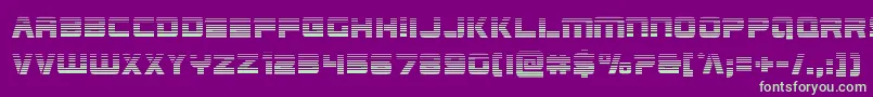 Шрифт Edgeracergrad – зелёные шрифты на фиолетовом фоне