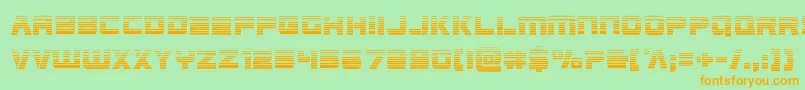 Edgeracergrad Font – Orange Fonts on Green Background