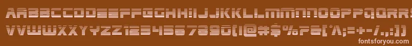 Шрифт Edgeracergrad – розовые шрифты на коричневом фоне