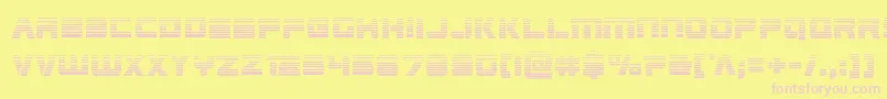Edgeracergrad Font – Pink Fonts on Yellow Background