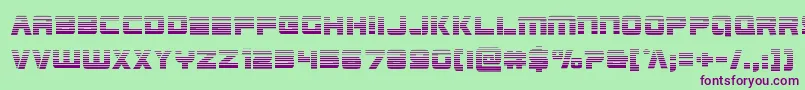 Шрифт Edgeracergrad – фиолетовые шрифты на зелёном фоне