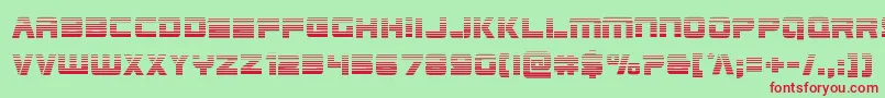 Edgeracergrad Font – Red Fonts on Green Background