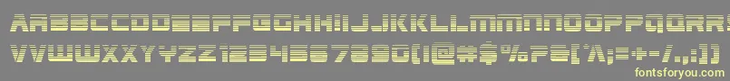 Edgeracergrad-fontti – keltaiset fontit harmaalla taustalla