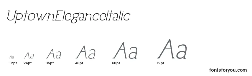 UptownEleganceItalic Font Sizes
