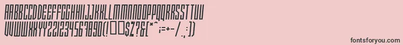 Xraytedskew Font – Black Fonts on Pink Background