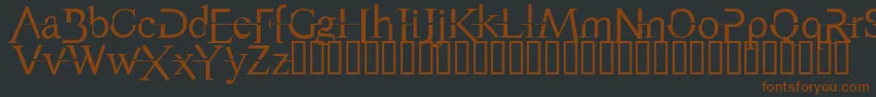Weitere Informationen zur AppendixNormal-Schriftart AppendixNormal-Schriftart – Braune Schriften auf schwarzem Hintergrund