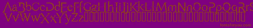 AppendixNormal Font – Brown Fonts on Purple Background