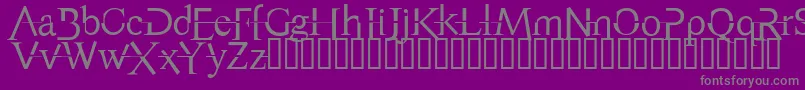 AppendixNormal Font – Gray Fonts on Purple Background