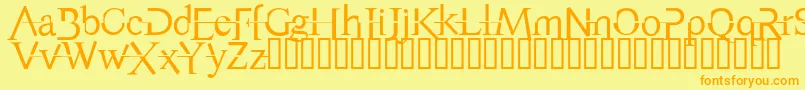 AppendixNormal Font – Orange Fonts on Yellow Background