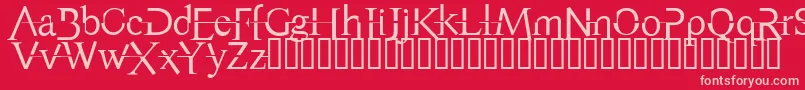 AppendixNormal Font – Pink Fonts on Red Background