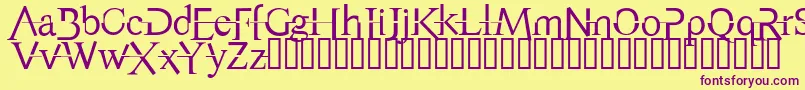 AppendixNormal Font – Purple Fonts on Yellow Background