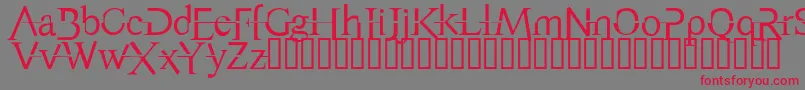 AppendixNormal-Schriftart – Rote Schriften auf grauem Hintergrund