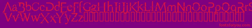 Weitere Informationen zur AppendixNormal-Schriftart AppendixNormal-Schriftart – Rote Schriften auf violettem Hintergrund